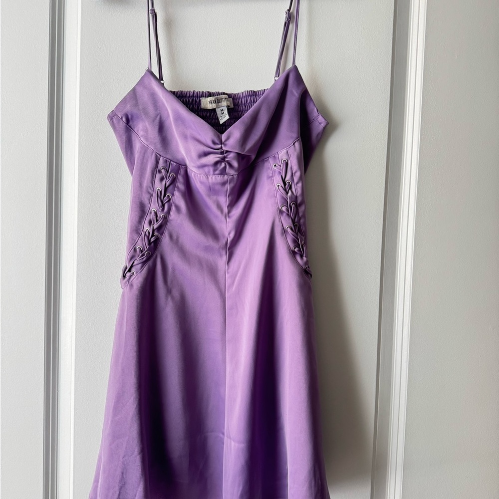 Purple Urban Outfitters Poplin Dress
